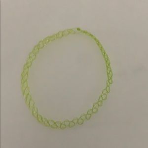 Neon green choker 💚